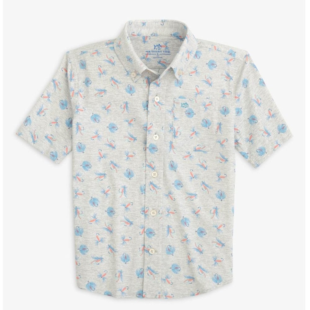 NWT Southern Tide Men Short Sleeve Intercostal Guy With Allure Sport Shirt S